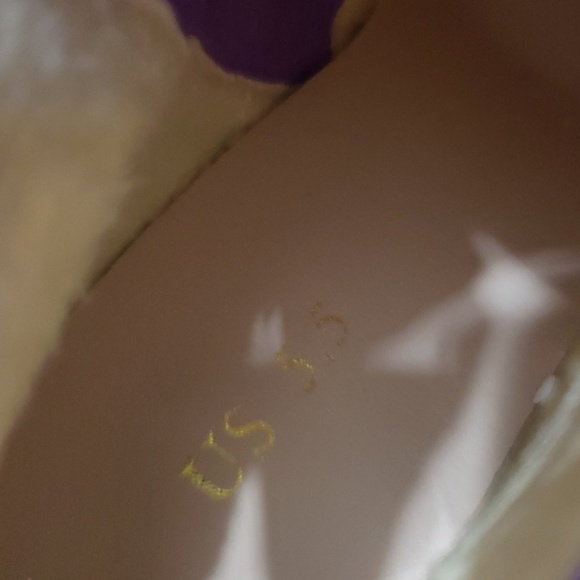 ALLEGRA K GLITTER POINTED TOE CHUNKY HEEL PURPLE ANKLE BOOTS - Picture 7 of 12